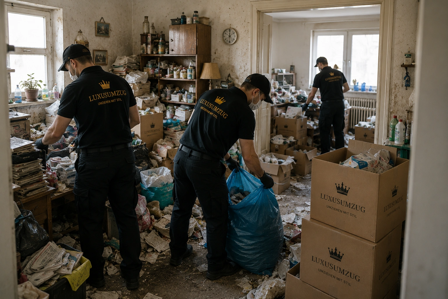 Messie-Wohnung räumen: Warum ein respektvoller, strukturierter Ablauf entscheidend ist, professionell und sorgfältig geplante Räumung