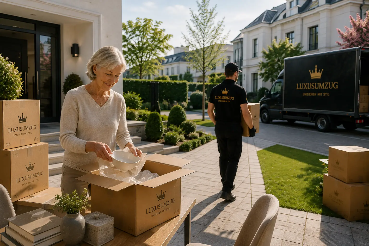 Downsizing mit Stil ,sorgfältig geplanter hochwertiger Umzug