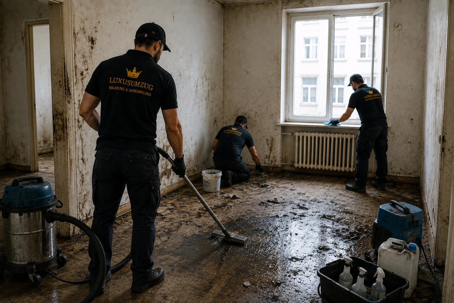 Starke Verschmutzung nach Räumung: Wann Spezialreinigung nötig sein kann, professionell und sorgfältig geplante Räumung